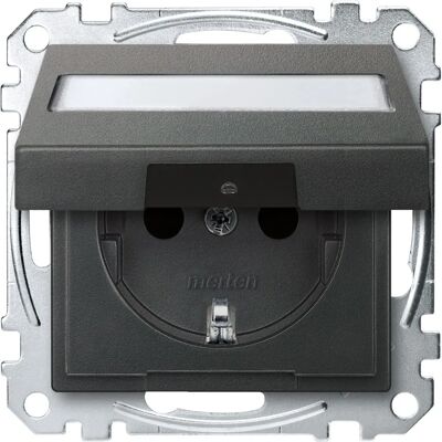 Merten MEG2312-0414 - Schuko-Steckdose mit Klappdeckel Merten MEG2312-0414 - Schuko-Steckdose mit Klappdeckel