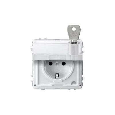 Merten Modell MEG2316-7219 Typ F Steckdose Weiß - socket-outlet Merten Modell MEG2316-7219 Typ F Steckdose Weiß - socket-outlet