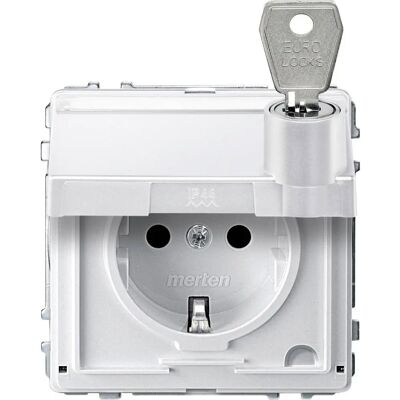 Merten MEG2317-7219 Schuko-Steckdose mit Klappdeckel IP44 Merten MEG2317-7219 Schuko-Steckdose mit Klappdeckel IP44