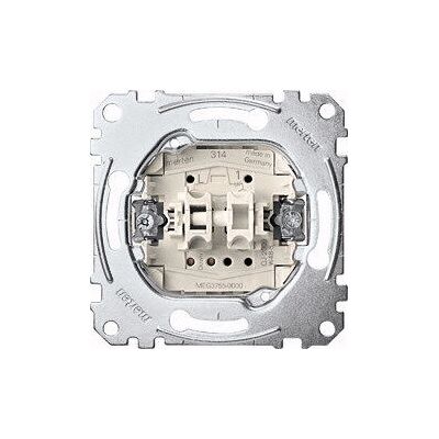 Merten Interruptor de botão metálico - Interruptor elétrico - 10A, Modelo MEG3755-0000 Merten Interruptor de botão metálico - Interruptor elétrico - 10A, Modelo MEG3755-0000