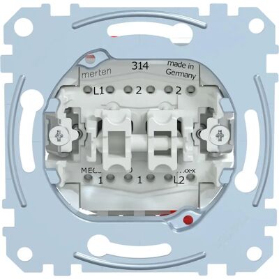 Merten ME 3128-0000 - Interruptor duplo - 250 V - IP20 Merten ME 3128-0000 - Interruptor duplo - 250 V - IP20