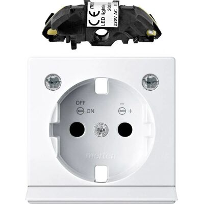 Merten MEG2334-0319 - Zentralplatte für Steckdose LED-Beleuchtung Merten MEG2334-0319 - Zentralplatte für Steckdose LED-Beleuchtung