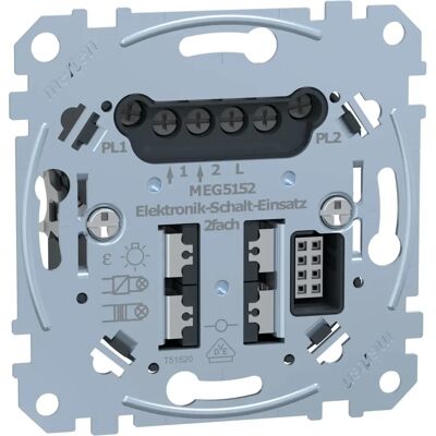 Merten MEG5152-0000 - Elektronik-Schalt-Einsatz mit 2 Kanälen Merten MEG5152-0000 - Elektronik-Schalt-Einsatz mit 2 Kanälen
