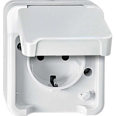 Merten Modell - Lichtgraue Sicherheitssteckdose - Steckdose Merten Modell - Lichtgraue Sicherheitssteckdose - Steckdose
