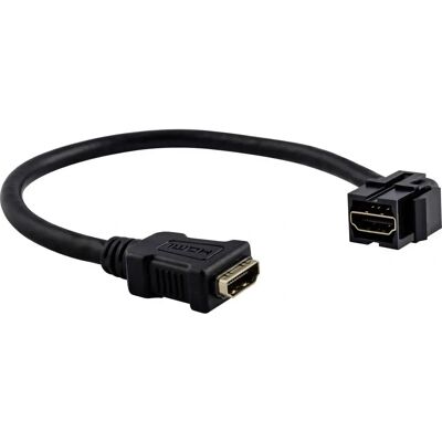 Merten MEG4583-0002 HDMI-Keystone mit Kabelpeitsche - Videoschlauch Merten MEG4583-0002 HDMI-Keystone mit Kabelpeitsche - Videoschlauch