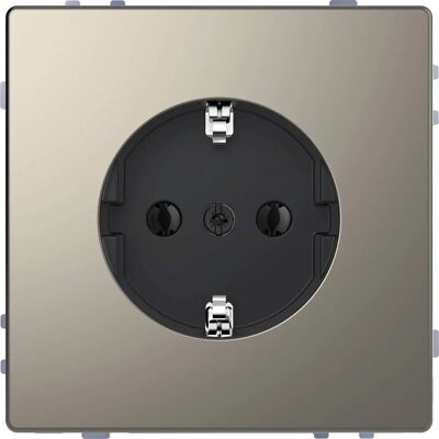 Merten Nickelmetallische Steckdose - Systemdesign Merten Nickelmetallische Steckdose - Systemdesign