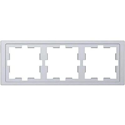 Merten Edelstahl 3-Module Rahmen - Elektrischer Rahmen Merten Edelstahl 3-Module Rahmen - Elektrischer Rahmen