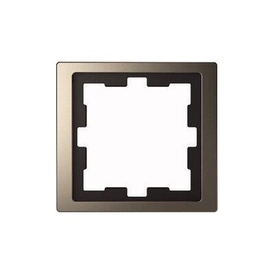 Merten MEG4010-6550 Nickelmetall Wandplatte - Rahmen 1f. Merten MEG4010-6550 Nickelmetall Wandplatte - Rahmen 1f.