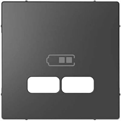 Merten M-Design Anthrazit Wandplatte - Wandplatte Merten M-Design Anthrazit Wandplatte - Wandplatte