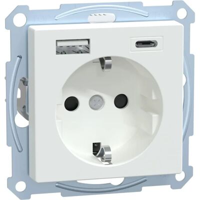 Merten Modell MEG2367-0325 - Schuko Steckdose mit USB - Elektrische Steckdose Merten Modell MEG2367-0325 - Schuko Steckdose mit USB - Elektrische Steckdose