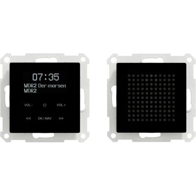 Zestaw radia DAB+ Merten z Bluetooth - Kompaktowy, 20 stacji Zestaw radia DAB+ Merten z Bluetooth - Kompaktowy, 20 stacji