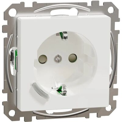 Wtyczka Merten Wiser Connected Schuko - 16A, Biała, Aktywna, Błyszcząca - Gniazdko elektryczne Wtyczka Merten Wiser Connected Schuko - 16A, Biała, Aktywna, Błyszcząca - Gniazdko elektryczne