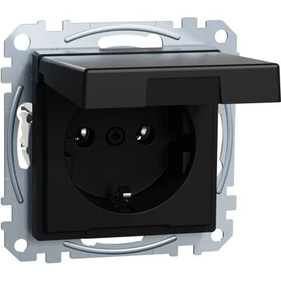 Merten System M Steckdose - Schwarz - IP20 - Für System M Merten System M Steckdose - Schwarz - IP20 - Für System M