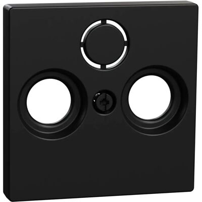 Merten Schneider Electric Central Plate Ocean Plastic Black - TV/SAT Insert Merten Schneider Electric Central Plate Ocean Plastic Black - TV/SAT Insert