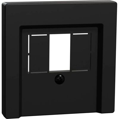 Placa Central Merten para Sistema M - Negro Mate - 40x80mm Placa Central Merten para Sistema M - Negro Mate - 40x80mm