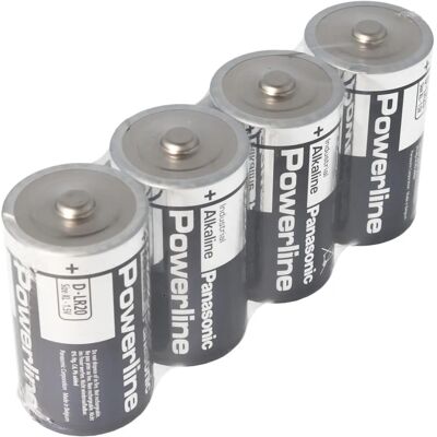 Pila Panasonic LR20 Monólica - 1,5V, 19760mAh, pack de 4 Pila Panasonic LR20 Monólica - 1,5V, 19760mAh, pack de 4