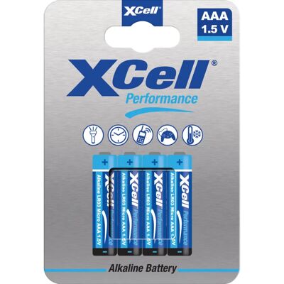 Baterías AAA XCell - Duraderas, a prueba de fugas - Baterías Baterías AAA XCell - Duraderas, a prueba de fugas - Baterías