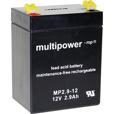 multipower MP2,9-12 12V 2.9Ah Lead Battery multipower MP2,9-12 12V 2.9Ah Lead Battery