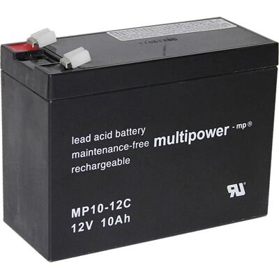 multipower PB-12-10-6,35 Versiegelte Blei-Säure-Batterie - Industrie 12V 10Ah multipower PB-12-10-6,35 Versiegelte Blei-Säure-Batterie - Industrie 12V 10Ah