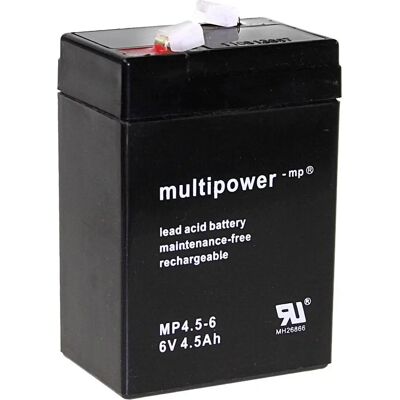 Batterie au Plomb multipower PB-6-4,5-4,8 - Longue Durée - Publicité Batterie au Plomb multipower PB-6-4,5-4,8 - Longue Durée - Publicité