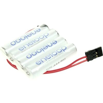 eneloop Batteripack F1x4 - NiMH 4,8V 800mAh för Graupner AAA eneloop Batteripack F1x4 - NiMH 4,8V 800mAh för Graupner AAA