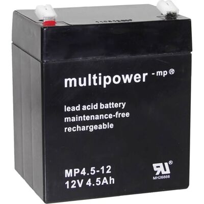 multipower PB-12-4,5-4,8 Batterie au Plomb - Sans Entretien, Longue Durée - Publicité multipower PB-12-4,5-4,8 Batterie au Plomb - Sans Entretien, Longue Durée - Publicité