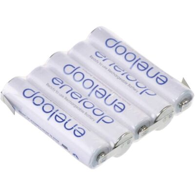 Panasonic eneloop Micro AAA Batteripakke - Type: NiMH, 6V, 750mAh Panasonic eneloop Micro AAA Batteripakke - Type: NiMH, 6V, 750mAh