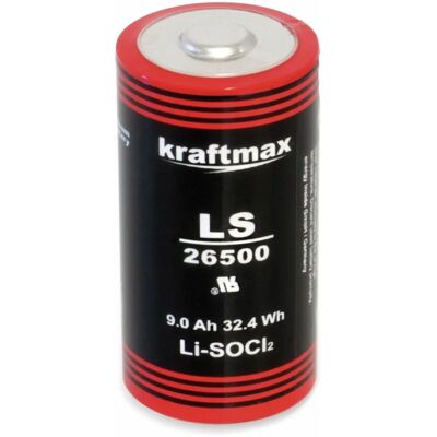 Eve ER26500 Lithiumbatterie - 8500mAh, C-Format, 3,6V Eve ER26500 Lithiumbatterie - 8500mAh, C-Format, 3,6V