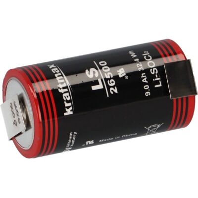 Kraftmax ER26500 Lithium-Batterie - C, 3,6V, 9000mAh - Batterien Kraftmax ER26500 Lithium-Batterie - C, 3,6V, 9000mAh - Batterien