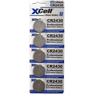 XCELL CR2430 5X - Lithium Knopfzelle 3V, Blister 5 XCELL CR2430 5X - Lithium Knopfzelle 3V, Blister 5