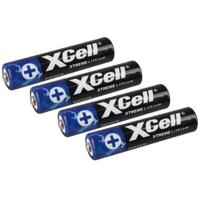 XCell Lithium AAA Batterijen - Langdurig, 4 stuks XCell Lithium AAA Batterijen - Langdurig, 4 stuks