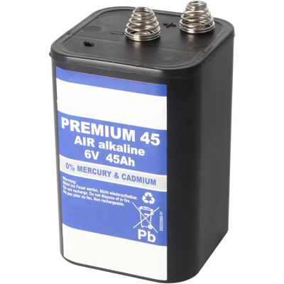 XCell Premium 45 Batterie - Zinc-air, 6V, 45000mAh XCell Premium 45 Batterie - Zinc-air, 6V, 45000mAh