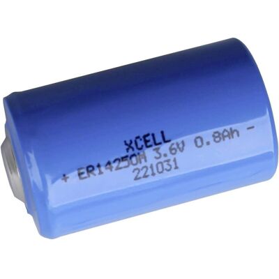 Pile Lithium XCell ER14250M - 1/2 AA - 3,6V 800mAh Pile Lithium XCell ER14250M - 1/2 AA - 3,6V 800mAh