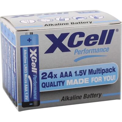 XCell AAA 24-Pack - Batería alcalina para dispositivos XCell AAA 24-Pack - Batería alcalina para dispositivos