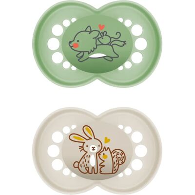 Sucette écologique neutre en carbone MAM Loup / Lapin 6 pcs Sucette écologique neutre en carbone MAM Loup / Lapin 6 pcs