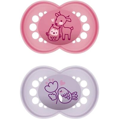 Sucette MAM Rose Lavande - Sucette pour bébé - Publicité Sucette MAM Rose Lavande - Sucette pour bébé - Publicité