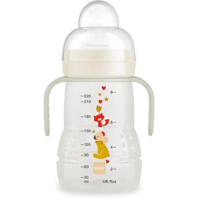 MAM Babyflasche - Trainer+ Night Beig - Baby Bottle MAM Babyflasche - Trainer+ Night Beig - Baby Bottle