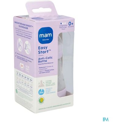 MAM Easy Start Anti-Koliekfles - 160ml Paars MAM Easy Start Anti-Koliekfles - 160ml Paars