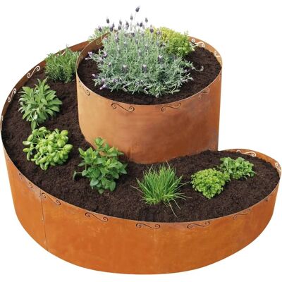 Bellissa Corten Kräuterspirale - Gartendekor Bellissa Corten Kräuterspirale - Gartendekor