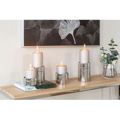 FINK "NASSAU" Candle Holder - Silver - 15cm FINK "NASSAU" Candle Holder - Silver - 15cm