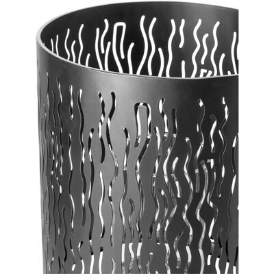 FINK BACCUS Kerzenhalter - 82cm, Silber, Schwarz Akzente FINK BACCUS Kerzenhalter - 82cm, Silber, Schwarz Akzente