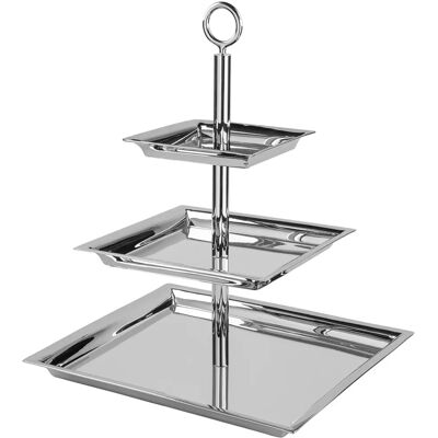 FINK Nagano Silber Servierplatte - Servierplatte, Edelstahl, Elegantes Design FINK Nagano Silber Servierplatte - Servierplatte, Edelstahl, Elegantes Design