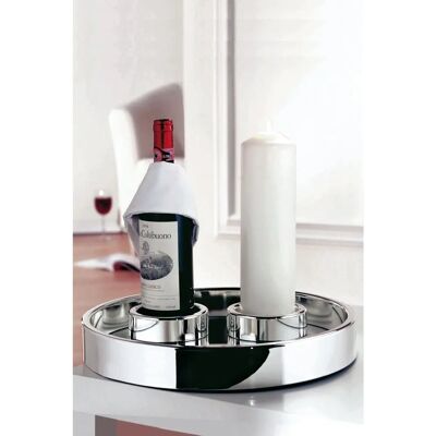 FINK EMPIRE Silber Serviertablett - Ø 38cm FINK EMPIRE Silber Serviertablett - Ø 38cm
