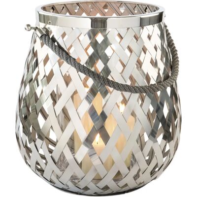 FINK OTIS Windlicht - Edelstahl Glas Kerzenhalter - 45cm FINK OTIS Windlicht - Edelstahl Glas Kerzenhalter - 45cm