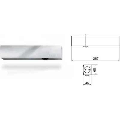 GEZE Fermeture de porte F.1-6 Argento - Fermeture de porte GEZE Fermeture de porte F.1-6 Argento - Fermeture de porte