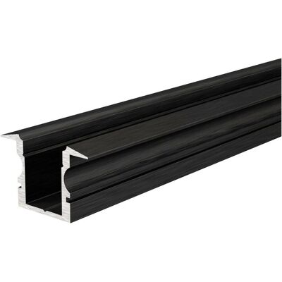 Deko-Light Aluminium T-Profil Hoch Schwarz Matt - 2m - LED-Streifen Reprofil Deko-Light Aluminium T-Profil Hoch Schwarz Matt - 2m - LED-Streifen Reprofil