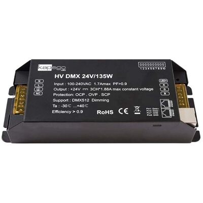 Deko Light Dimming Controller - HV DMX512 3-Kanal 24V/230V Netzteil Deko Light Dimming Controller - HV DMX512 3-Kanal 24V/230V Netzteil