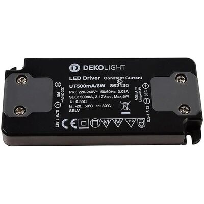 Deko-Light Flat LED-Treiber - Konstantstrom 6W 2-12V DC Deko-Light Flat LED-Treiber - Konstantstrom 6W 2-12V DC