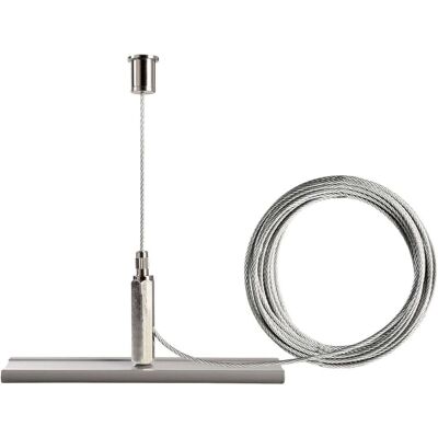 Deko Light 710095 Seilabhängungshalter Mini - 3-Phasen, 5m Kabel, Metall, IP20 Deko Light 710095 Seilabhängungshalter Mini - 3-Phasen, 5m Kabel, Metall, IP20