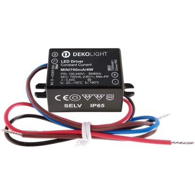 Deko Light MINI LED-Treiber - Konstantstrom, 4W, 2,5-6V DC, IP65 Deko Light MINI LED-Treiber - Konstantstrom, 4W, 2,5-6V DC, IP65